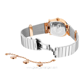 AIGNER CREMONA DUE AGW.273004 Women's Watch Silver Rosegold Series Swiss Made